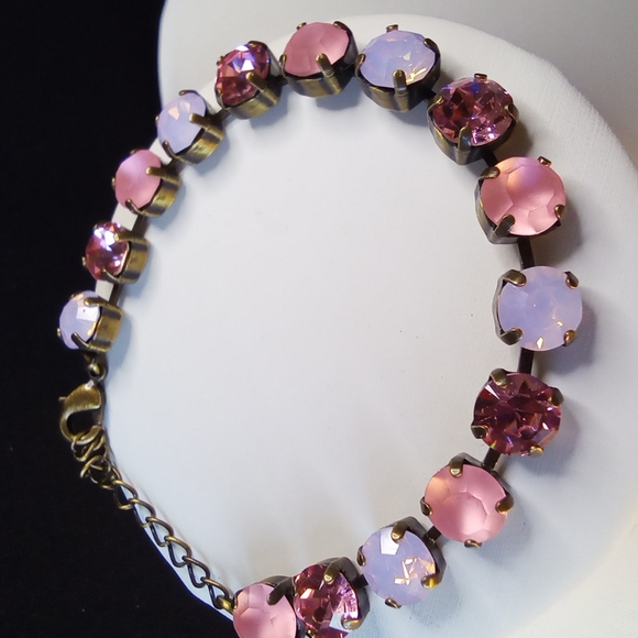 Swarovski Pink Rose and Opal Bracelet - Picture 4 of 8
